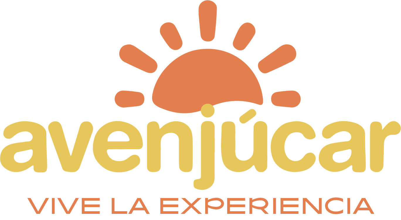 Logotipo Avenjucar naranja y amarillo