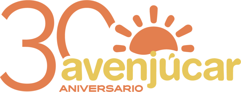 Logo "Avenjúcar 30 Aniversario" con sol estilizado.