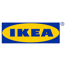 Logotipo de IKEA en azul y amarillo.